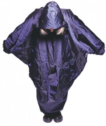 raincoat, winter 1999, polyester, metal wire. PAP